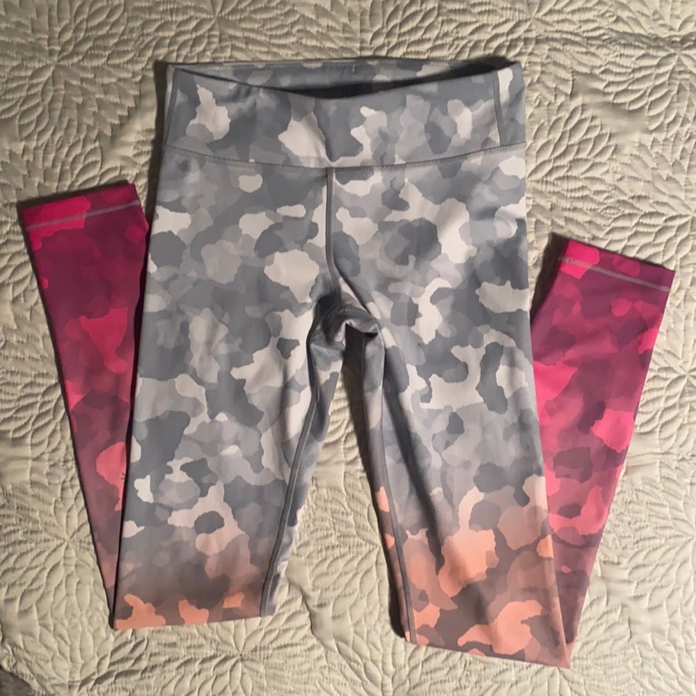 Athleta Girl Ombré Camo leggings